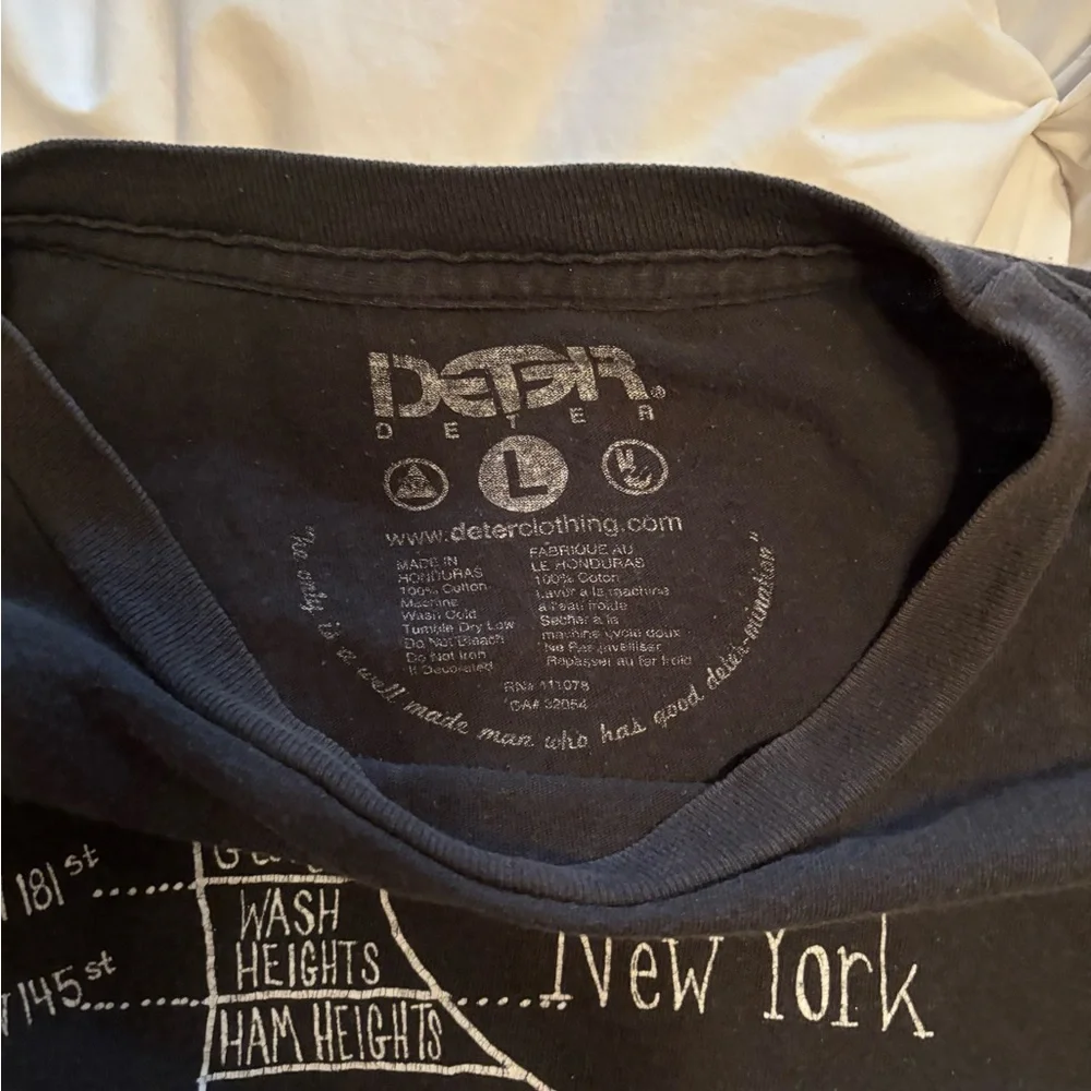 Deter New York Graphic T-Shirt - Heather Black - Picture 3 of 3